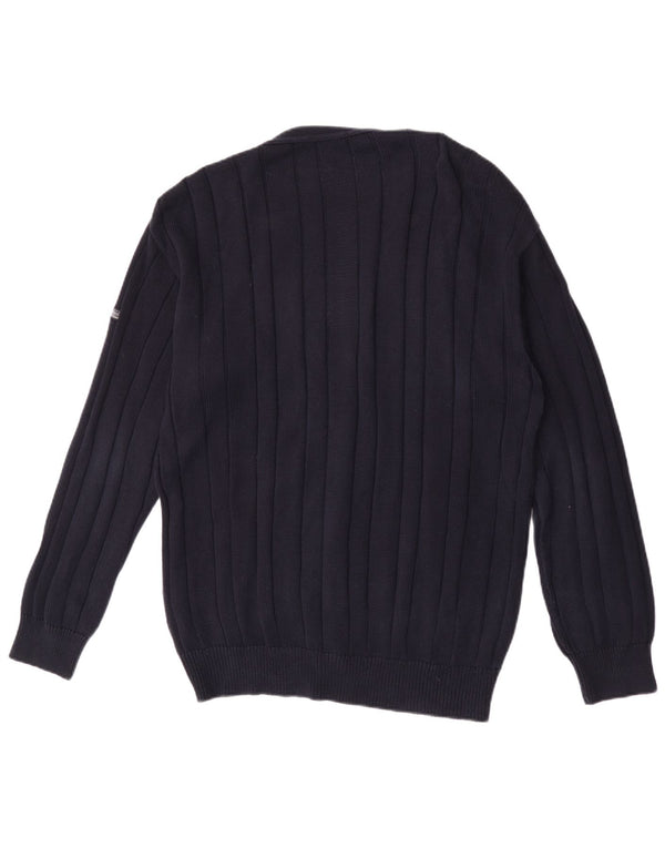 Sergio Tacchini Herre cardigan sweater Medium marineblå bomuld