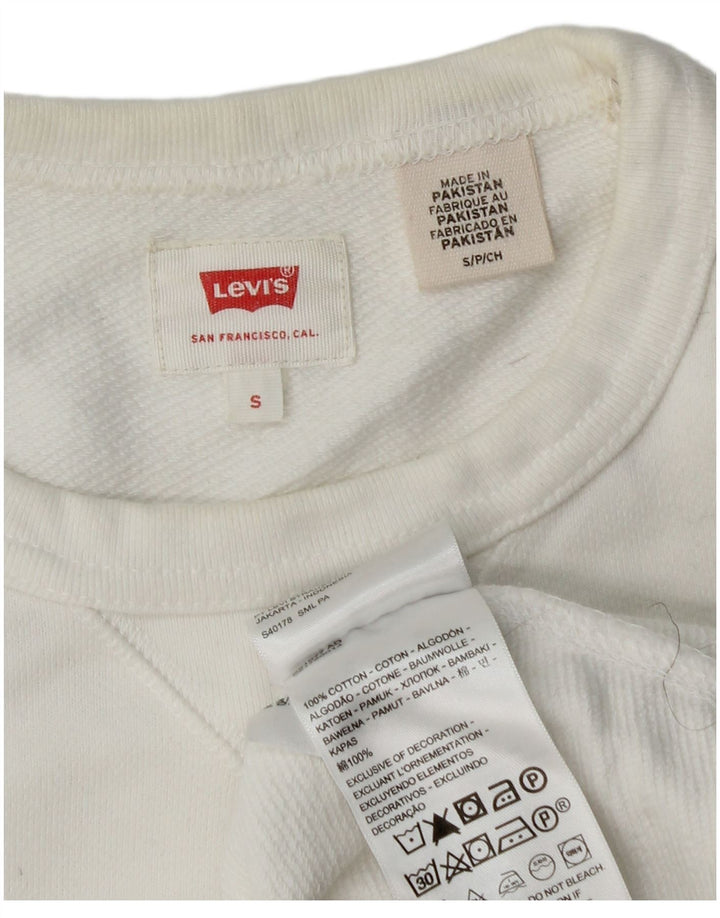 Levi's Sweatshirt til mænd, lille hvid bomuld