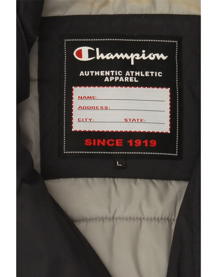 CHAMPION Polstret herrejakke UK 40 Stor sort polyamid