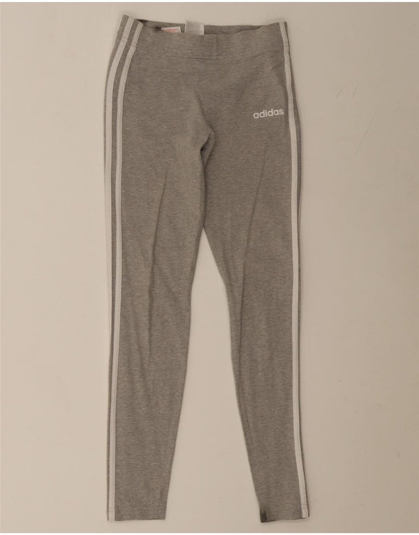 Adidas Pige Leggings 13-14 År Grå Bomuld