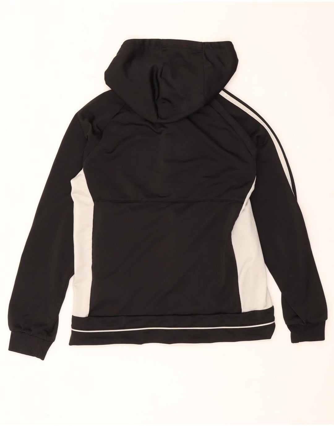 ADIDAS hættetrøje med lynlås til drenge 11-12 år Sort Colourblock Polyester