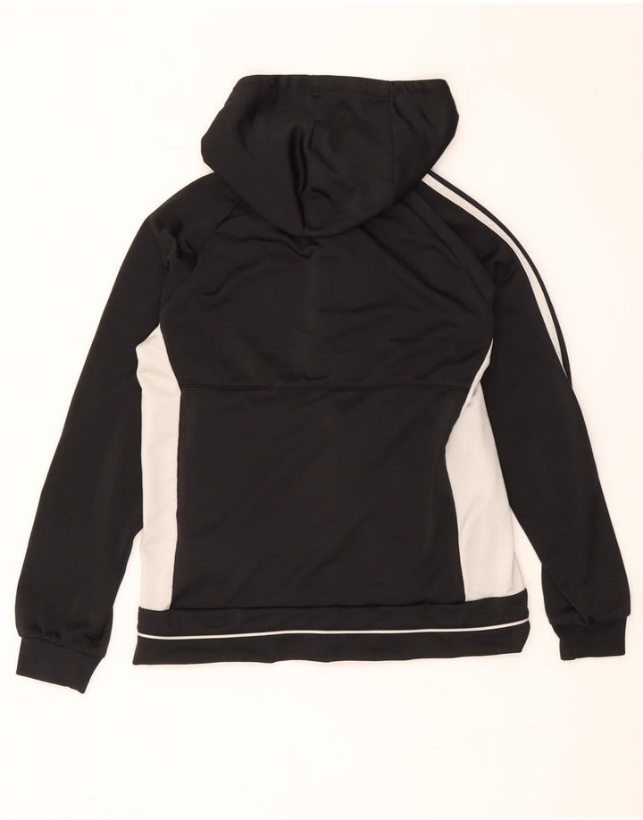 ADIDAS hættetrøje med lynlås til drenge 11-12 år Sort Colourblock Polyester