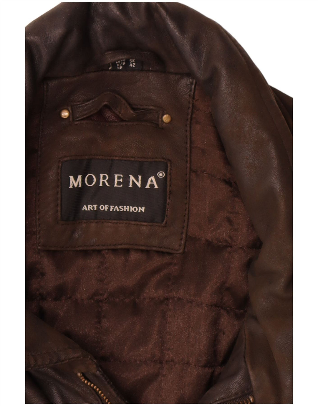 Morena Herre Læderjakke UK 42 XL Brun