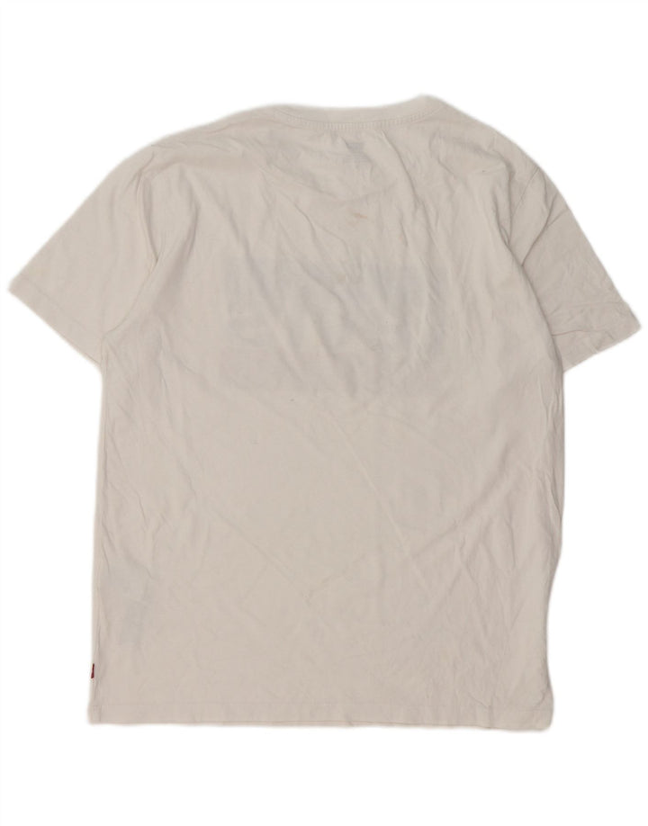 Levi's Herre grafisk T-shirt top mellem hvid bomuld