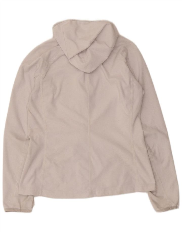The North Face dame fleecejakke med hætte UK 12 Medium White Polyester