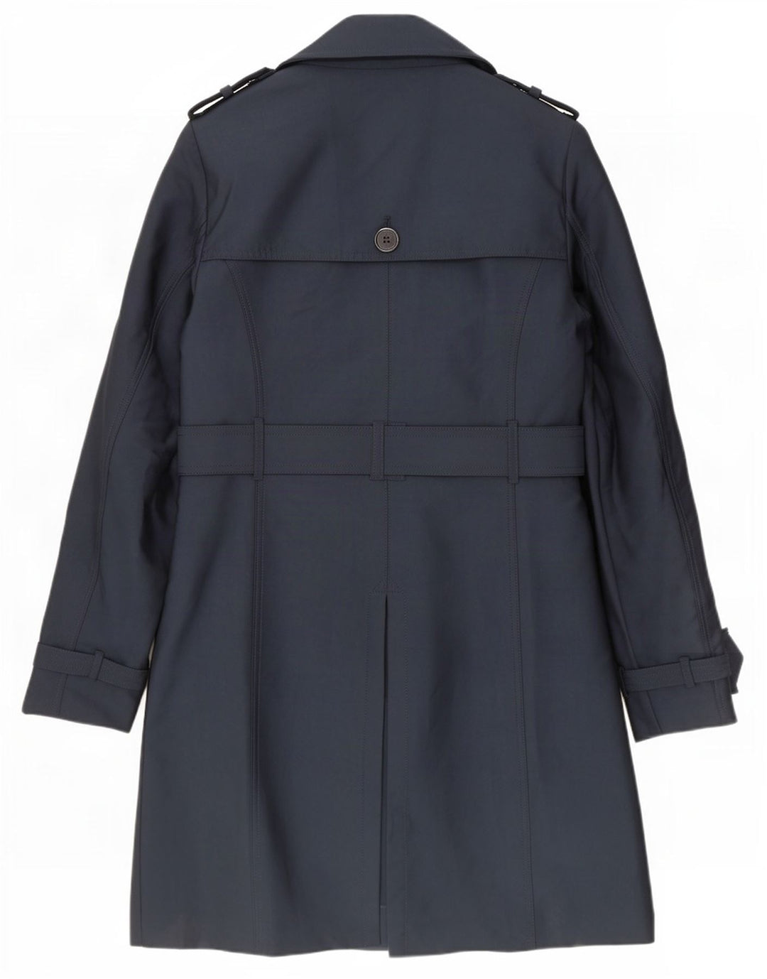 Superdry Trench Coat til kvinder UK 12 Medium Navy Blue Polyester