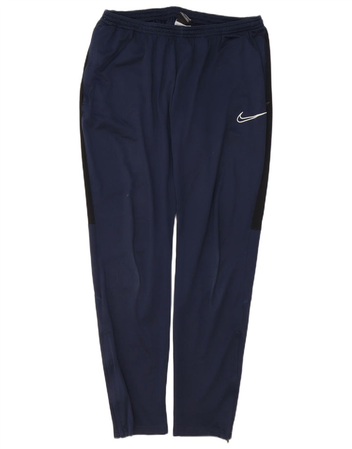 Nike Herre Dri Fit træningsdragt Bukser Large Navy Blue Polyester