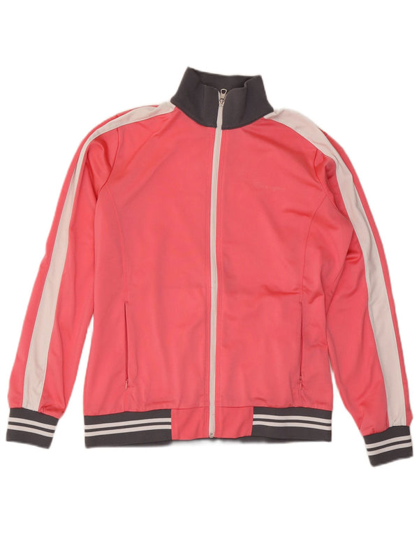 Champion Womens Heritage Fit Fuld træningsdragt UK 16 Large Pink Colourblock