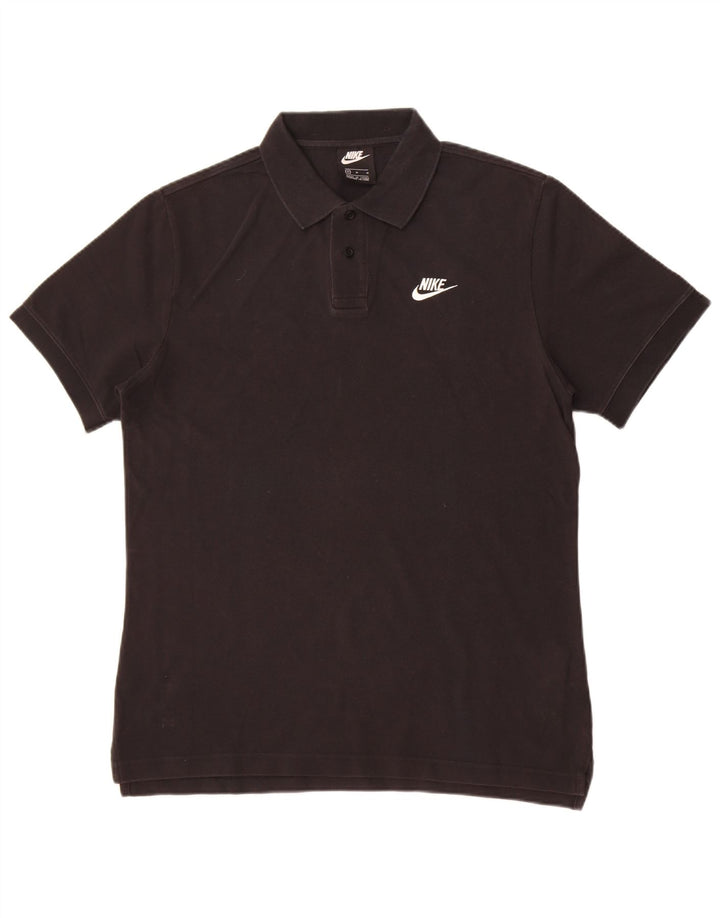 Nike poloshirt til mænd, medium sort bomuld