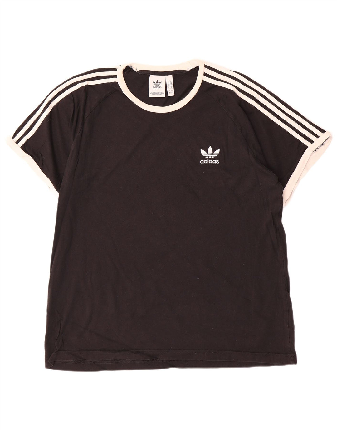 Adidas Herre T-Shirt Top XL Sort Bomuld