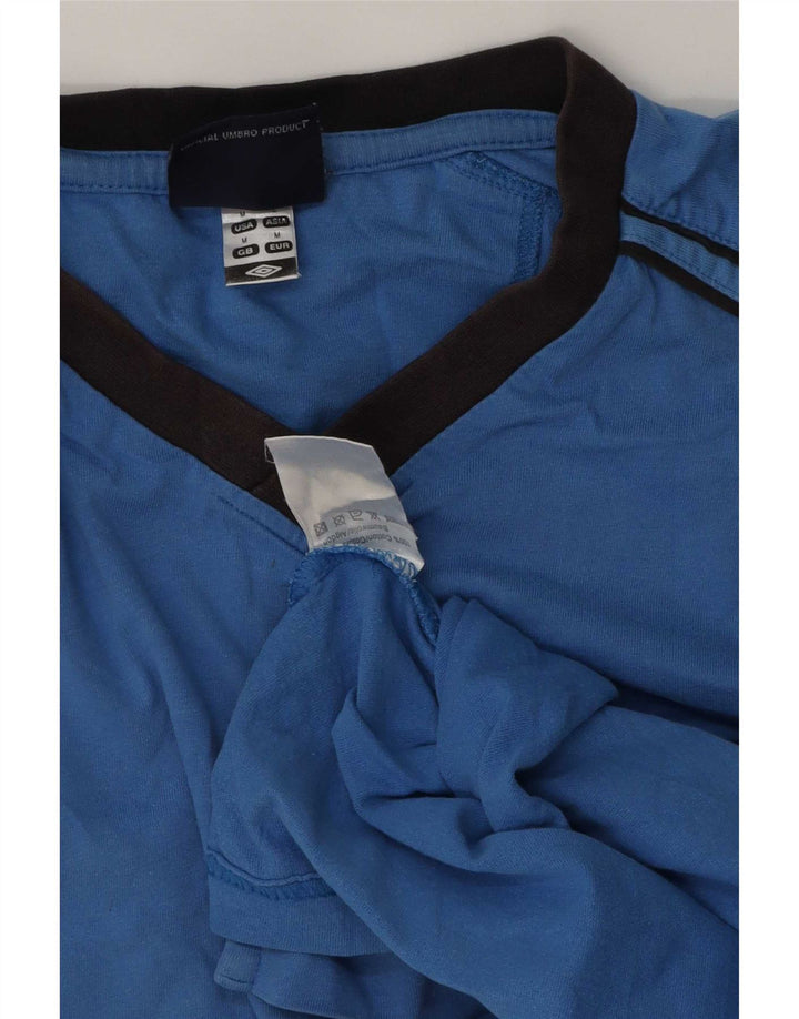 Umbro Herre T-Shirt Top Medium Blå Bomuld