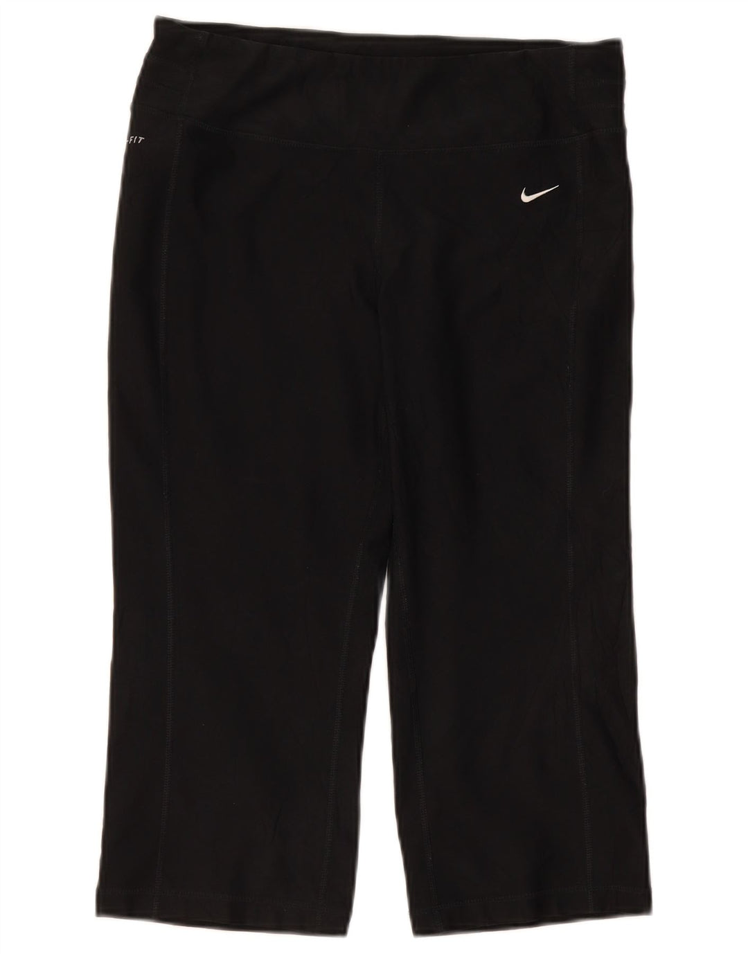 Nike Dame Capri Leggings Medium W30 L19 Sort Polyester Sports