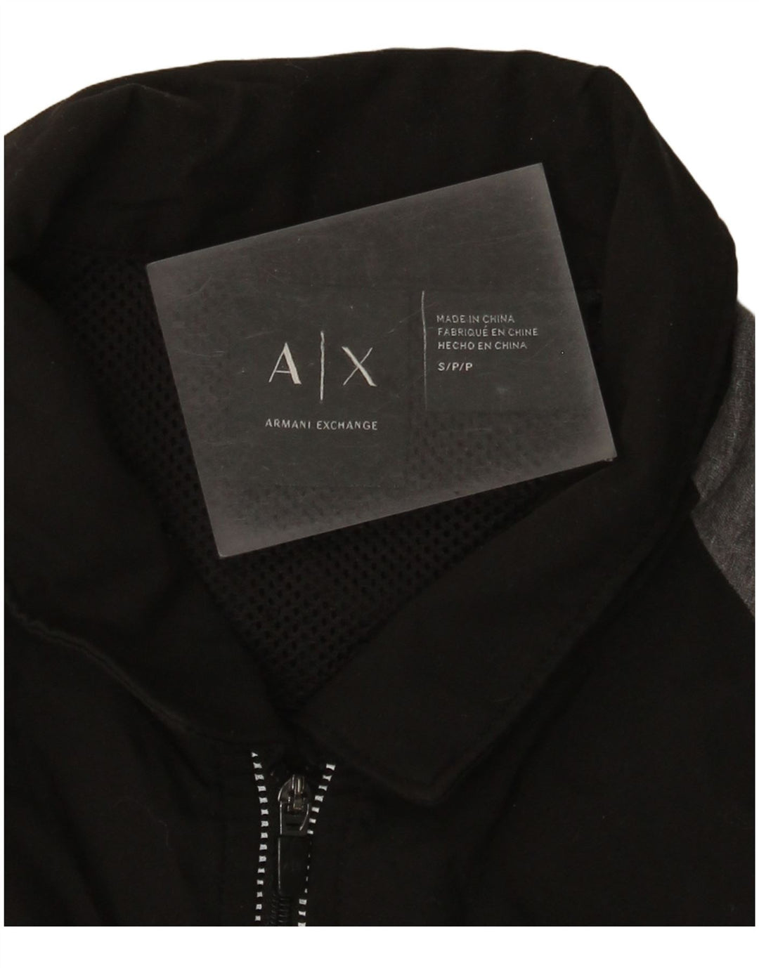 Armani Exchange Herre grafisk poloshirt Lille sort farveblok