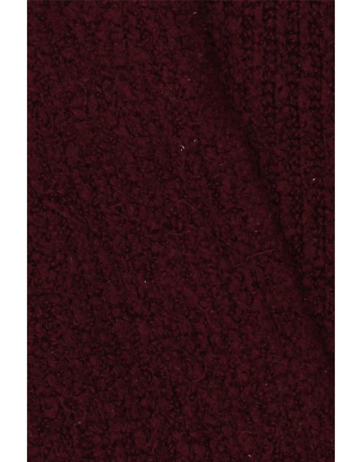 Marks & Spencer Dame Oversized Open Cardigan Sweater UK 16 Large Maroon