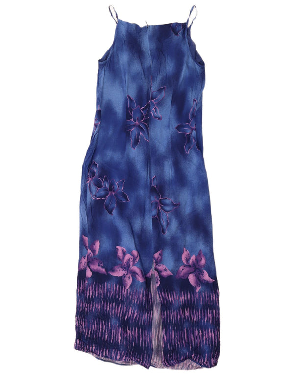 Marks & Spencer Dame Maxi Sundress UK 4 XS Blue Floral