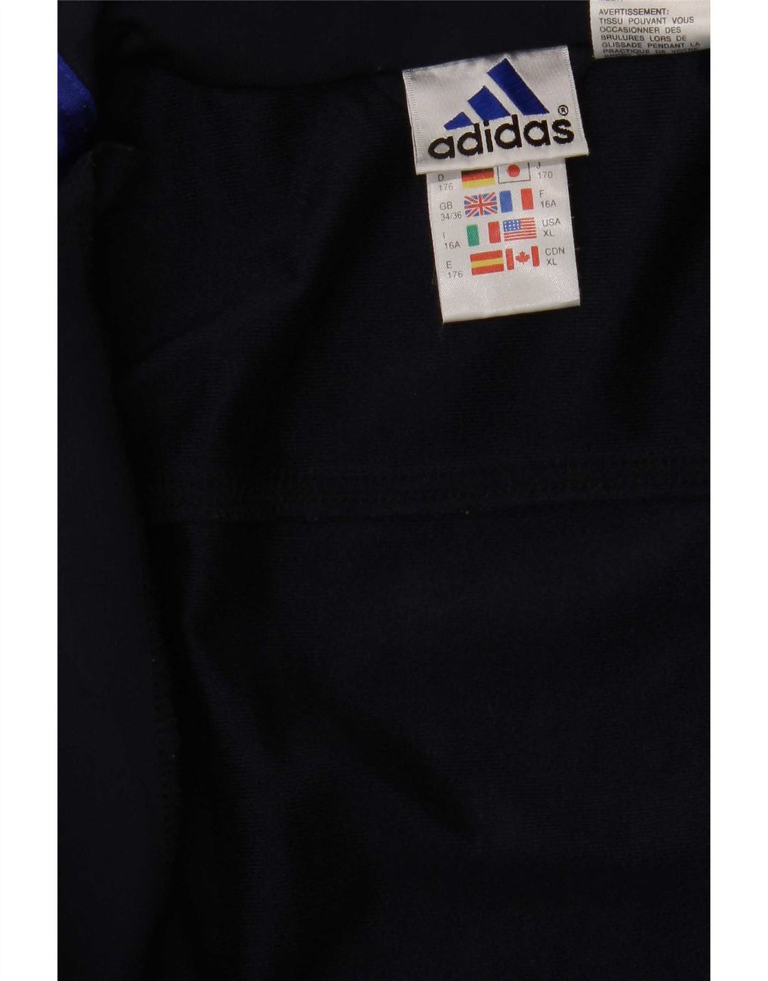 Adidas Træningsdragt Topjakke til drenge 15-16 år Navy Blue Colourblock