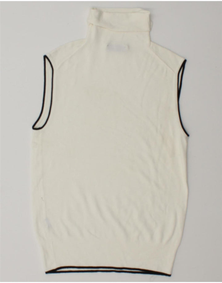 Zara Dame Vest Tank Top UK 12 Medium White