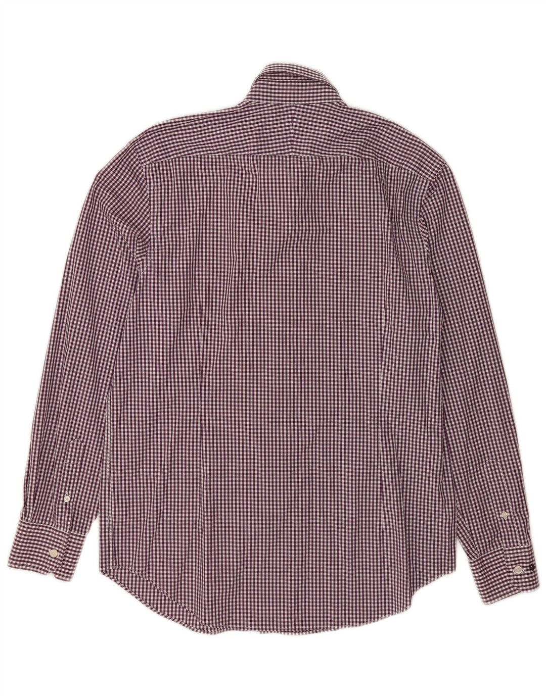 Jeff Banks Herreskjorte str. 41 16 Large Purple Gingham Cotton