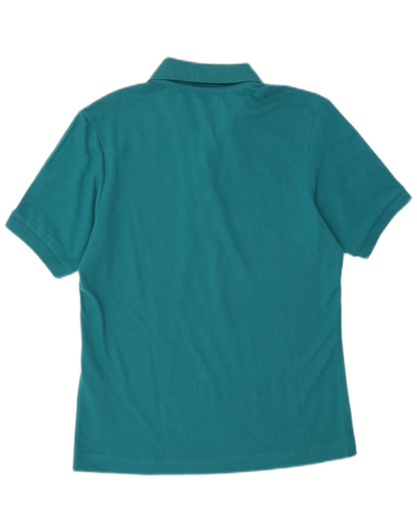 Kappa Dame Polo Shirt UK 16 Stor Blå Bomuld