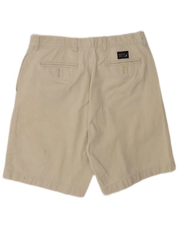 Nautica Herreklipper Relaxed Fit Chino Shorts Large W34 Beige Cotton