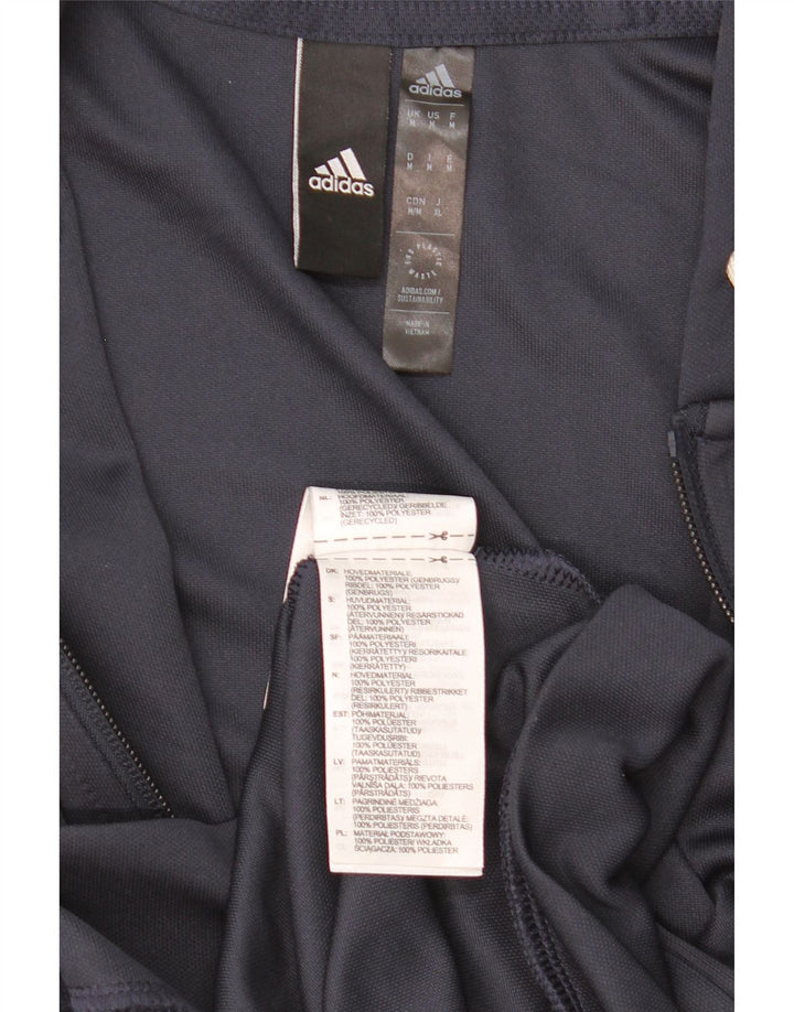ADIDAS Aeroready hættetrøje med lynlås til mænd mellem marineblå polyester