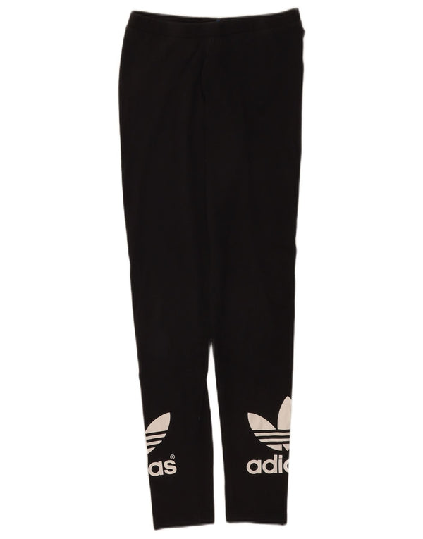 Adidas Graphic Leggings til kvinder UK 8 Small Black