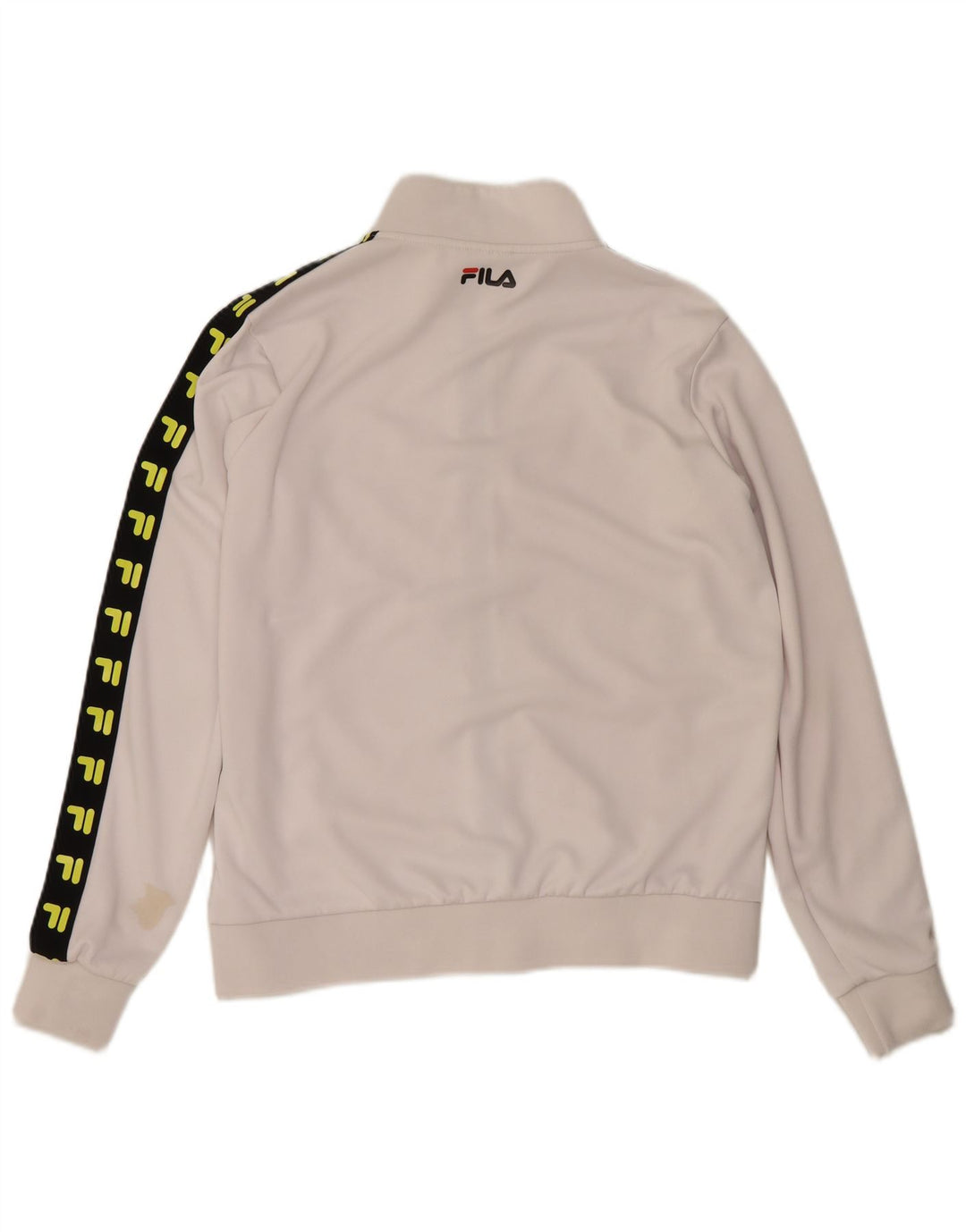 Fila Herre grafisk træningsdragt Topjakke Medium White Colourblock Polyester