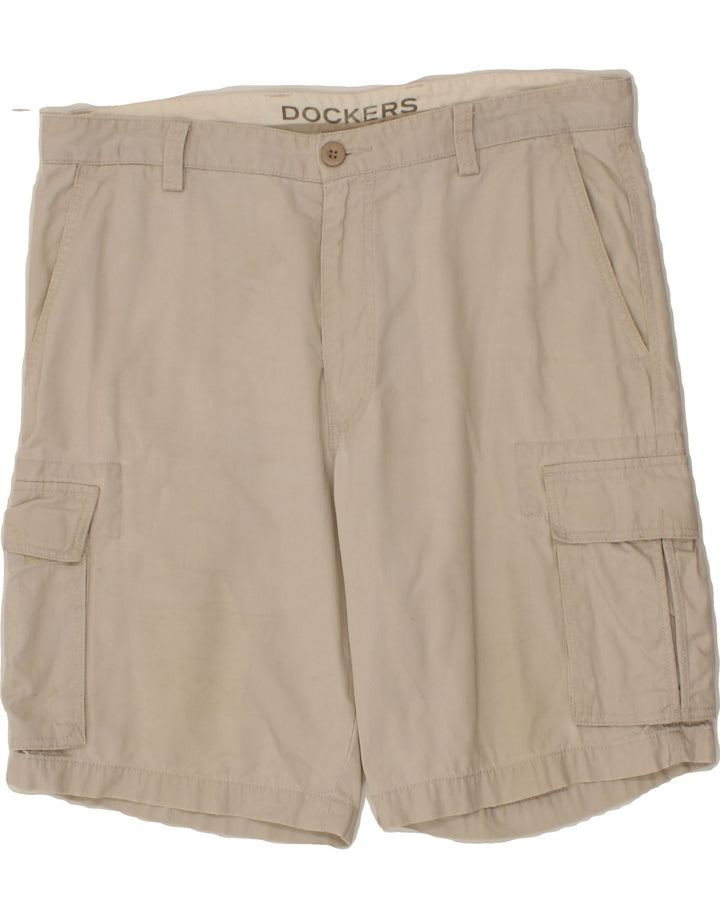 DOCKERS Mens Cargo Shorts W36 Large Grey Cotton Vintage Dockers and Second-Hand Dockers from Messina Hembry 