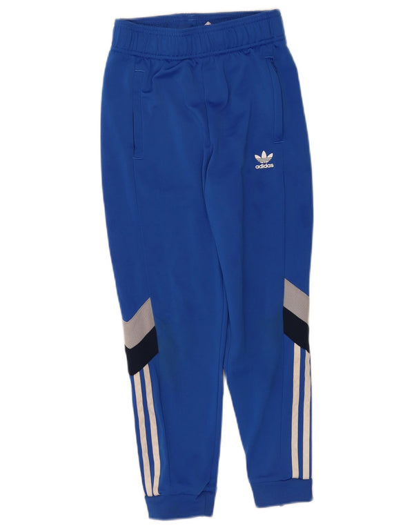 Adidas Piger Træningsdragt Bukser Joggers 9-10 År Blå Colourblock