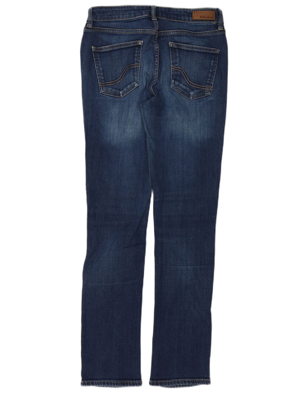 FAT FACE Lige jeans til kvinder UK 10 Small W26 L30 Blue Cotton