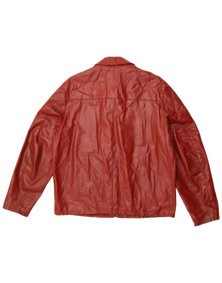 Bata Dame Læderjakke IT 50 XL Burgundy Læder