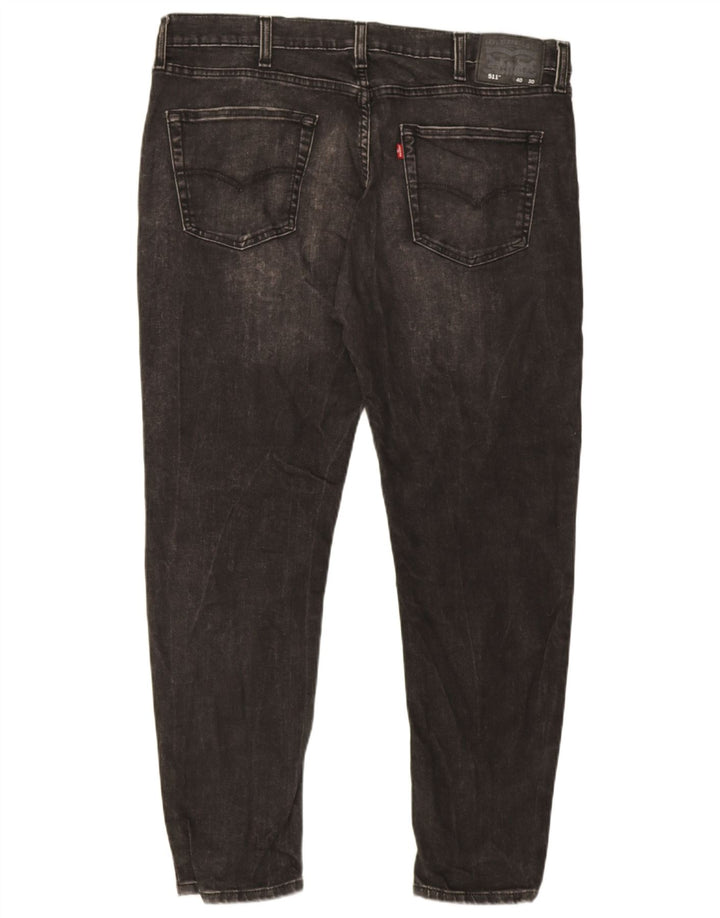 Levi's Herre 511 Slim Jeans W40 L30 Grå Bomuld