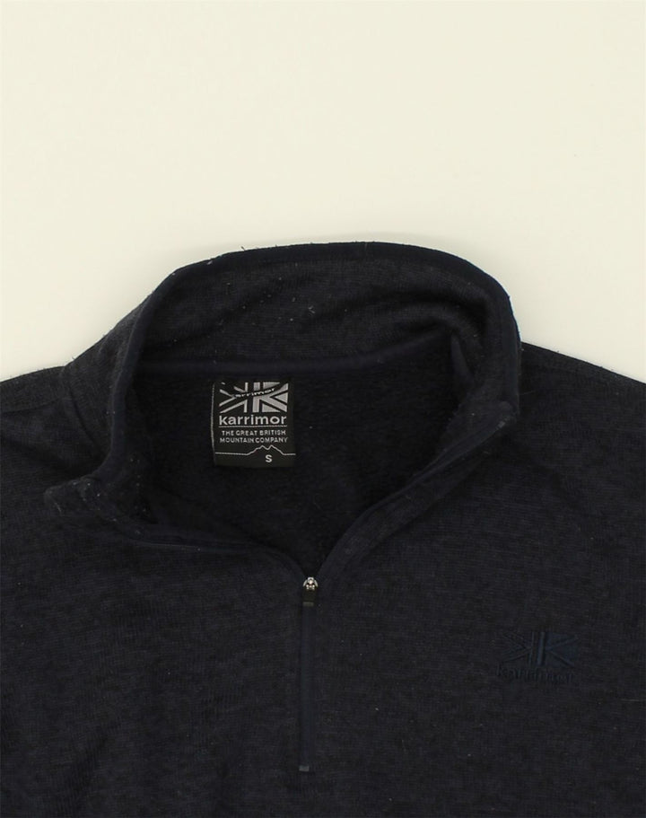 KARRIMOR Mens Zip Neck Jumper Sweater Small Grey Polyester | Vintage Karrimor | Thrift | Second-Hand Karrimor | Used Clothing | Messina Hembry 