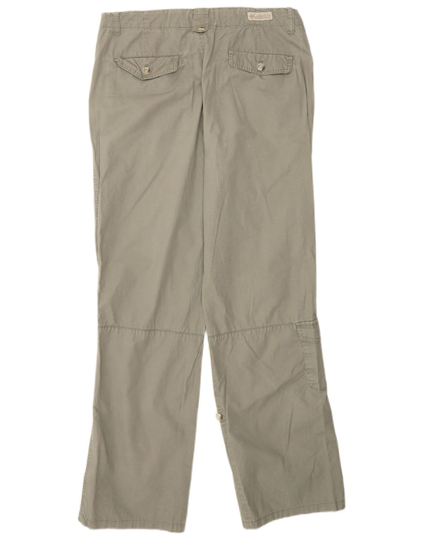 Columbia Womens Straight Cargo Bukser US 12 Large W30 L30 Khaki Cotton