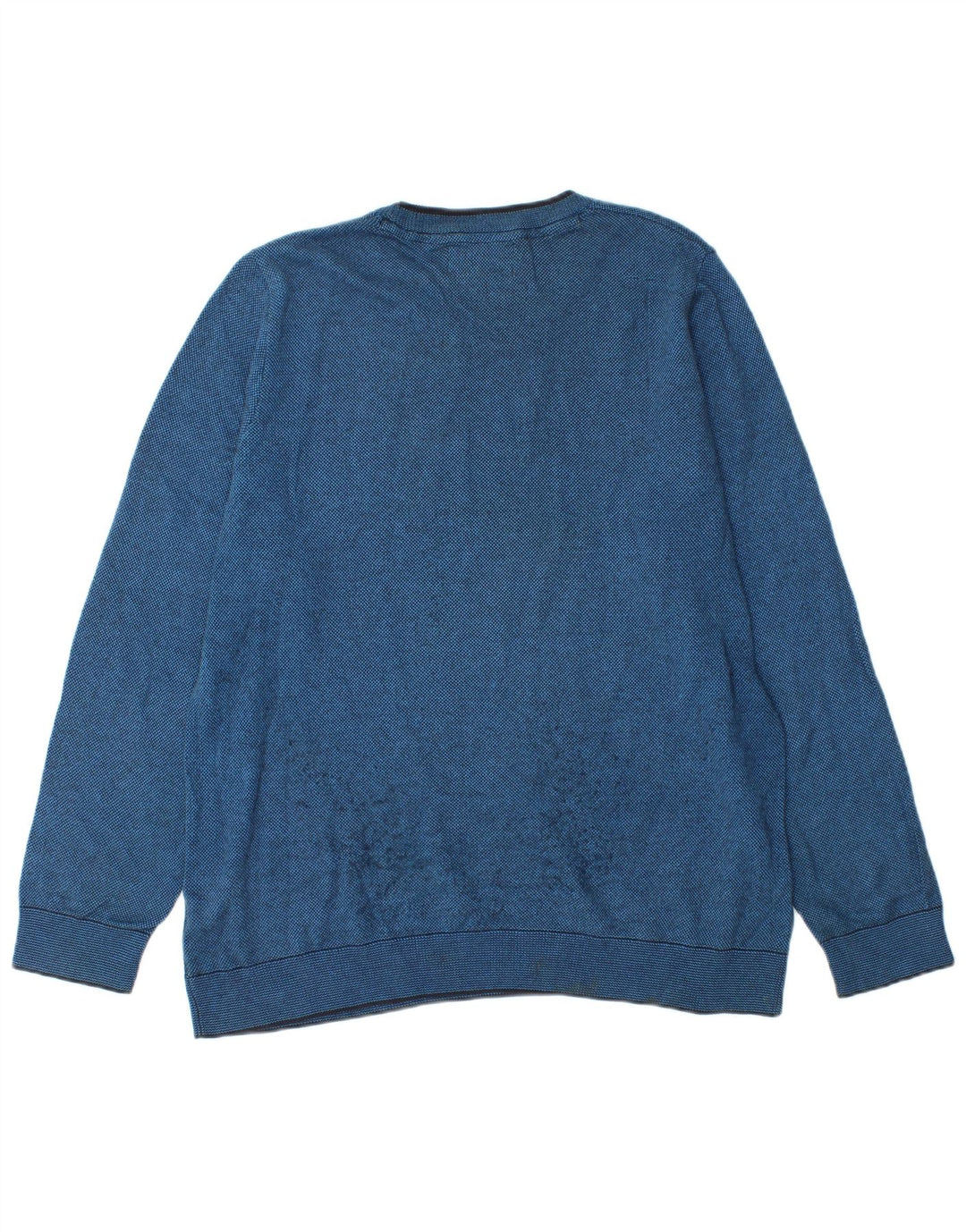 Marks & Spencer herre skræddersyet pasform med rund hals sweater stor blå