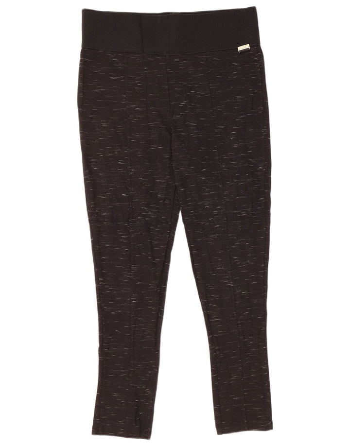 Calvin Klein Dame Leggings UK 14 Large Black Flecked Rayon