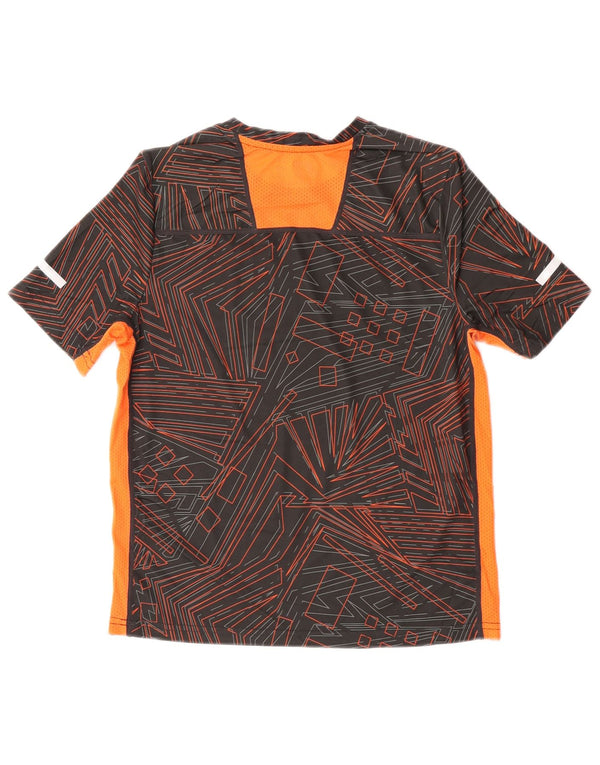 Russell Athletic Boys T-Shirt Top 10-11 År Stor Sort Geometrisk