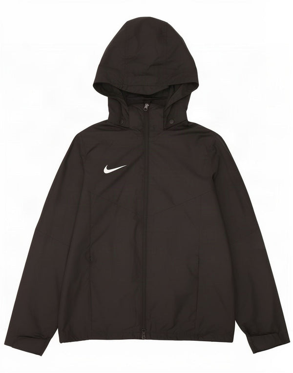 Nike Piger Loose Fit Regnjakke med hætte 13-14 år XL Sort Polyester