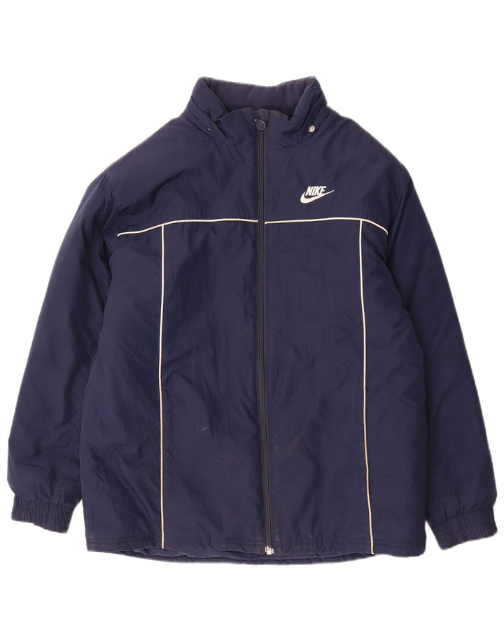 Nike drenge grafisk polstret jakke 12-13 år stor marineblå polyester