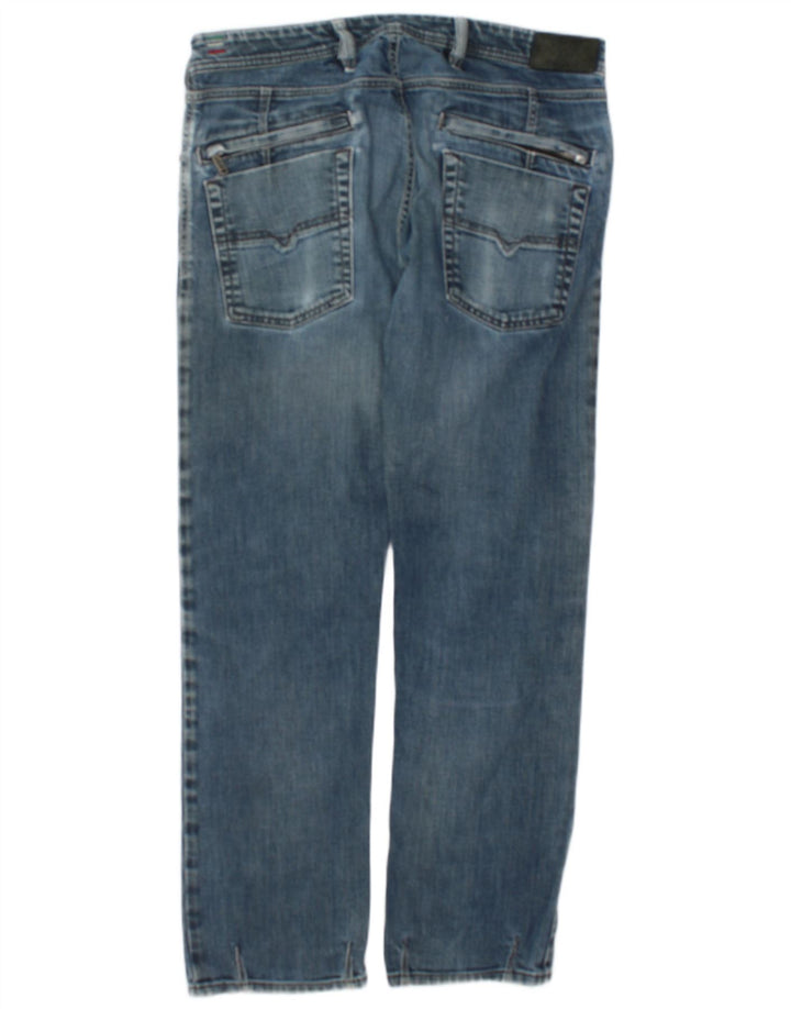 Diesel Straight Jeans til mænd W32 L30 Blå Bomuld