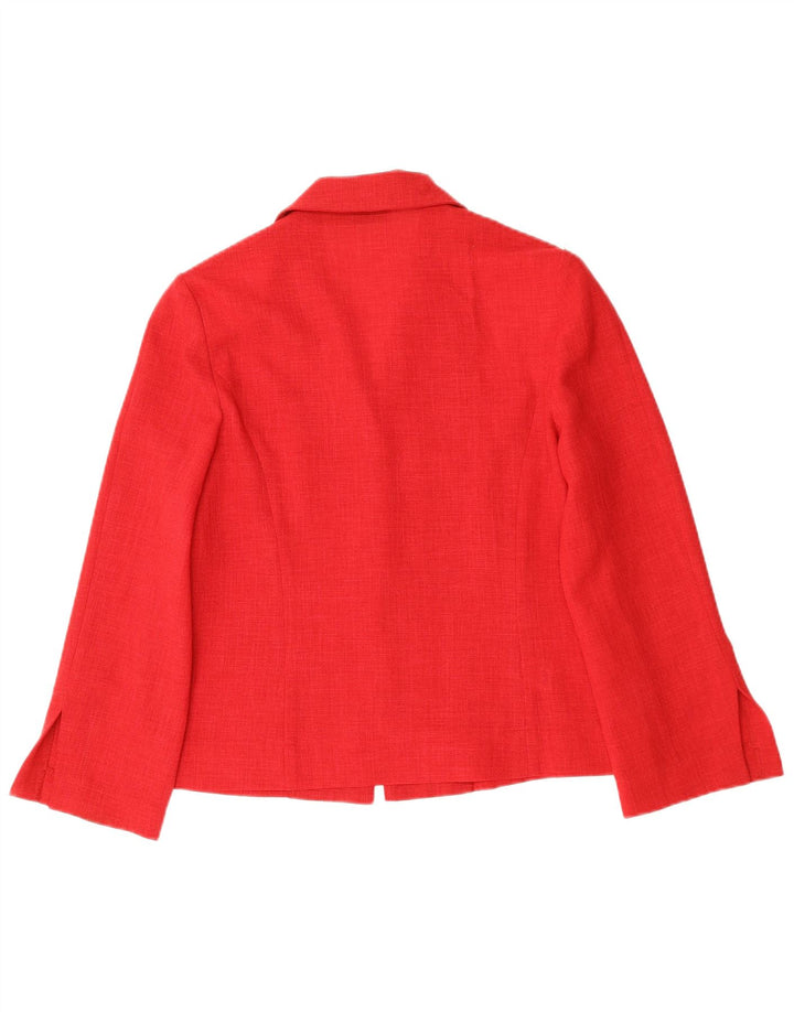 Sasha Dame Blazer Jacket EU 42 Large Rød Polyester Classic