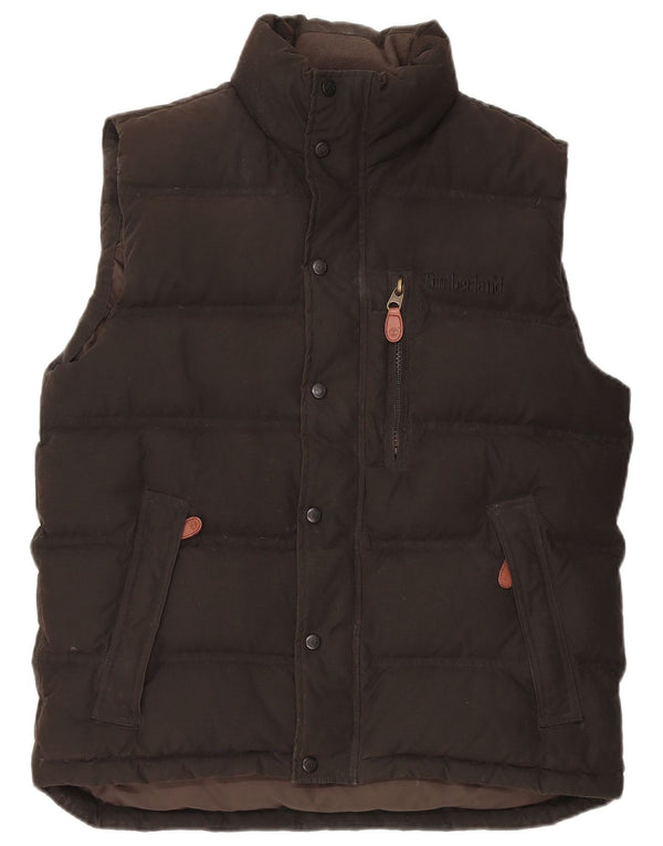 Timberland Mens Polstret Gilet UK 36 Small Black Bomuld