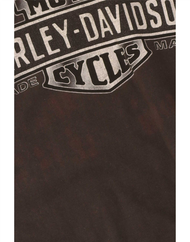 Harley Davidson Herre grafisk T-shirt top mellemgrå bomuld