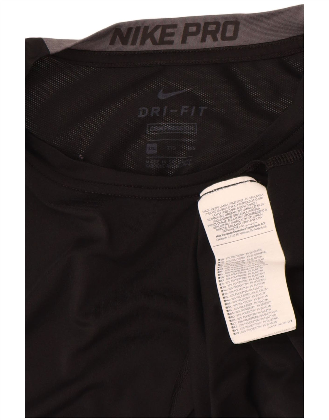 Nike herre Dri Fit T-shirt top 2XL sort polyester