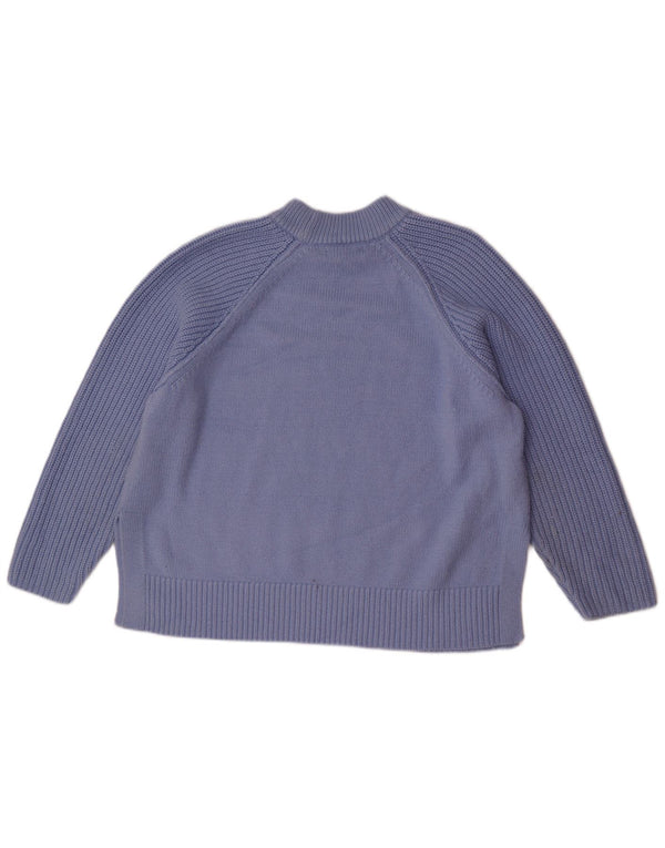Marks & Spencer Dame Loose Fit Jumper Sweater med rund hals UK 18 XL Blå