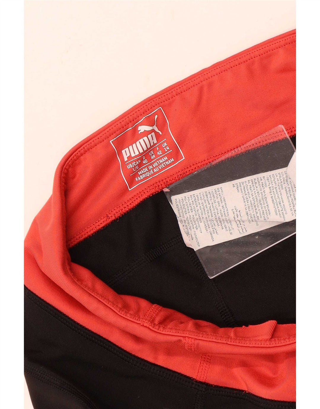 Puma Capri Leggings til kvinder UK 14 Medium Sort Colourblock Polyester