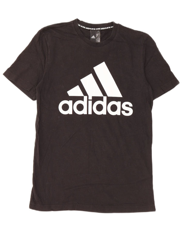 Adidas Herre grafisk T-shirt top lille sort bomuld