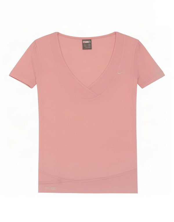 Nike Womens T-Shirt Top UK 8/10 Small Pink