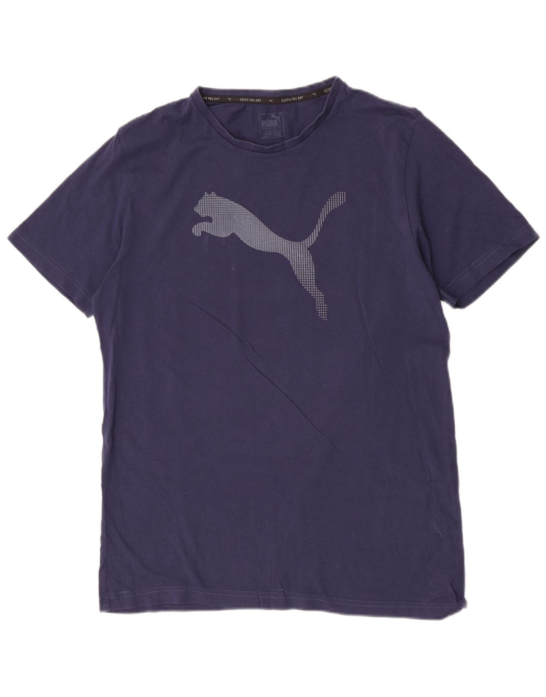Puma Herre Grafisk T-Shirt Top Stor Marineblå