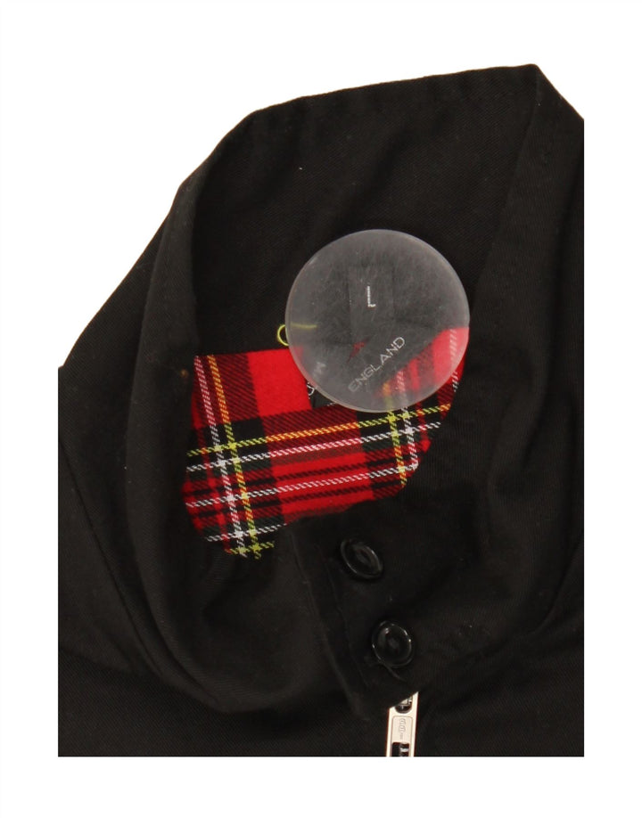 Vintage Bomber Jacket UK 40 Stor sort polyester